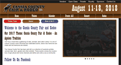 Desktop Screenshot of cassiacountyfair.com