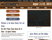 Tablet Screenshot of cassiacountyfair.com